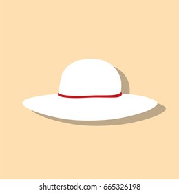 Summer hat icon, vector illustration design. Hats collection.