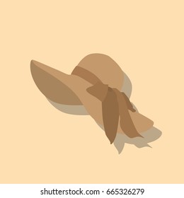 Summer hat icon, vector illustration design. Hats collection.
