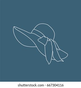 Summer hat icon, vector illustration design. Hats collection.
