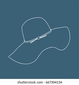 Summer hat icon, vector illustration design. Hats collection.