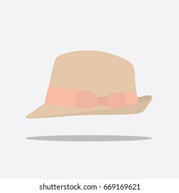 Summer hat icon, vector illustration design. Hats collection.