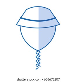 summer hat isolated icon