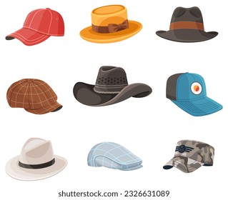 Summer hat. Vector illustration. A summer hat, testament of woven tales of comfort Sun hat wear, silent dance between style and protection Summer headwear, symphony of shade and light A beach hat