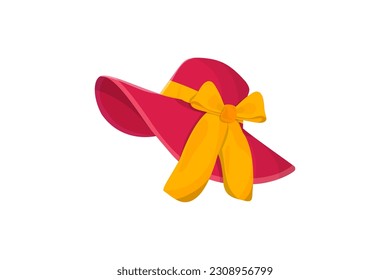  summer hat for women illustration