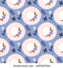Summer hats hand drawn seamless vector fill. Cute childish drawing. Baby wrapping paper, textile, vector illustration 