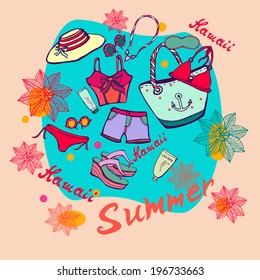 Summer Hawaii vacation outfit .