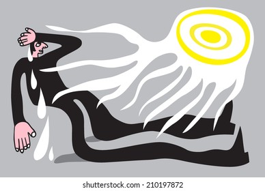 summer heat - cartoon