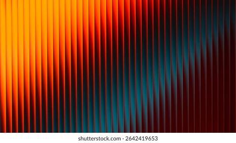 Summer heat glows through fractal glass. Vivid sunset gradient radiates warmth and energy. Bright summer sunset captured in glowing glass lines. Fractal glass design with sunset magic and golden light