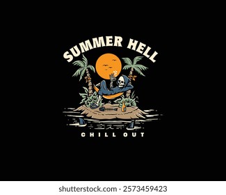 summer hell grim reaper relax 