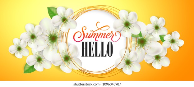 Summer hello tender banner