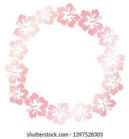 Summer hibiscus beautiful flower vector illustration