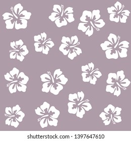 Summer hibiscus beautiful flower vector illustration