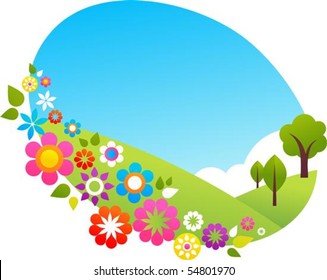 Summer hiils  in the countryside