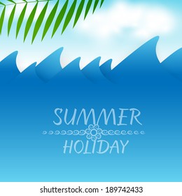 summer holiday abstract background, view on ocean
