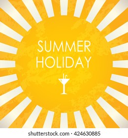 Summer holiday, abstract vector background