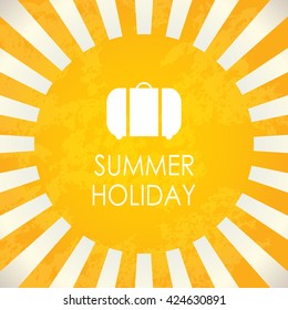 Summer holiday, abstract vector background