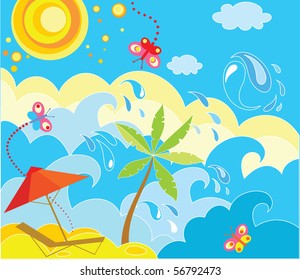 Summer holiday background