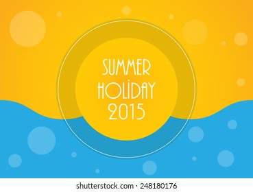 Summer holiday background, Vector illustration, eps10