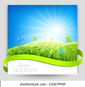 Sommerurlaubsbanner