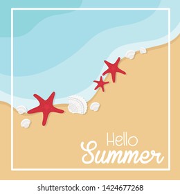 In summer holiday, Summer beach