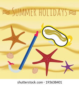 Summer holiday beach object