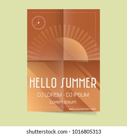 Summer Holiday and Summer Camp poster