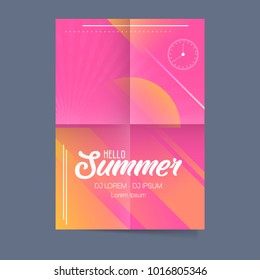 Summer Holiday and Summer Camp poster