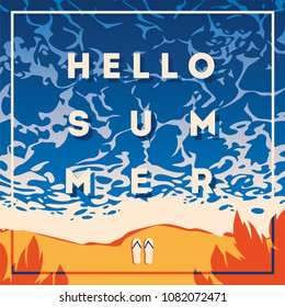 Summer Holiday and Summer Camp poster.