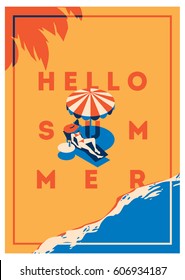 Summer Holiday and Summer Camp poster.