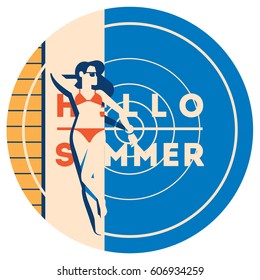 Summer Holiday and Summer Camp poster.