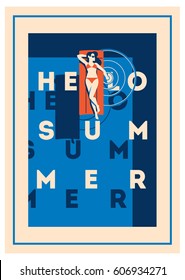 Summer Holiday and Summer Camp poster.