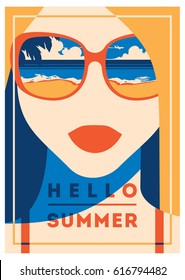 Summer Holiday and Summer Camp poster.