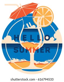 Summer Holiday and Summer Camp poster.