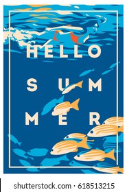 Summer Holiday and Summer Camp poster.