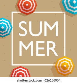 Summer Holiday and Summer Camp poster.