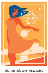 Summer Holiday and Summer Camp poster.