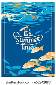 Summer Holiday and Summer Camp poster.