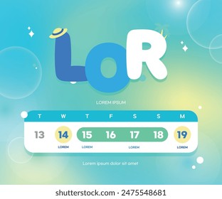 Summer Holiday Closed Typography Template