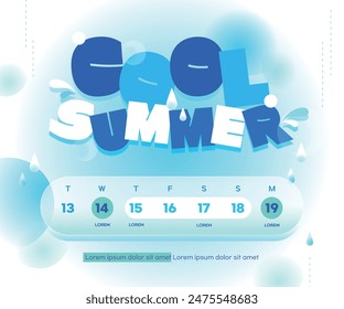 Summer Holiday Closed Typography Template