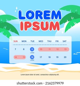 Summer Holiday Delivery Information Template
