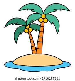 Summer holiday essentials vector icon isolated on white background