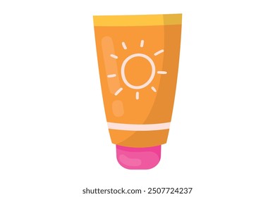 Summer Holiday Flat Sticker Design