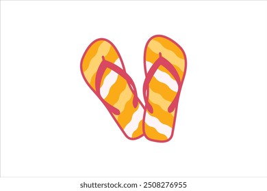 Summer Holiday Flat Sticker Design