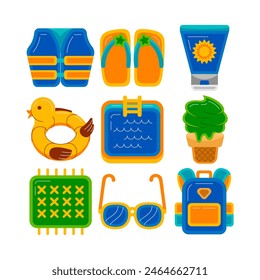 Sommer Festliche Musik Grafikelement Vektorillustration