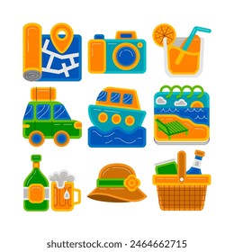 Summer Holiday Graphic Element Vector Illustration