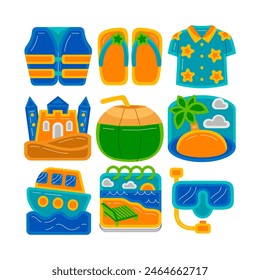 Summer Holiday Graphic Element Vector Illustration