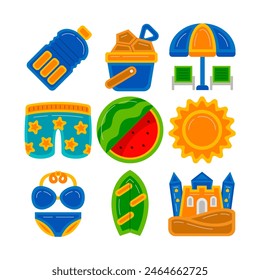 Summer Holiday Graphic Element Vector Illustration