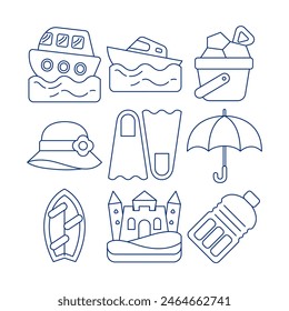 Sommer Festliche Musik Grafikelement Vektorillustration