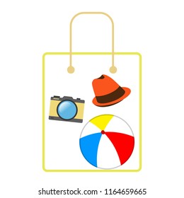 summer holiday hat ball camera