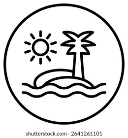 Summer holiday icon simple flat icon vector symbol
